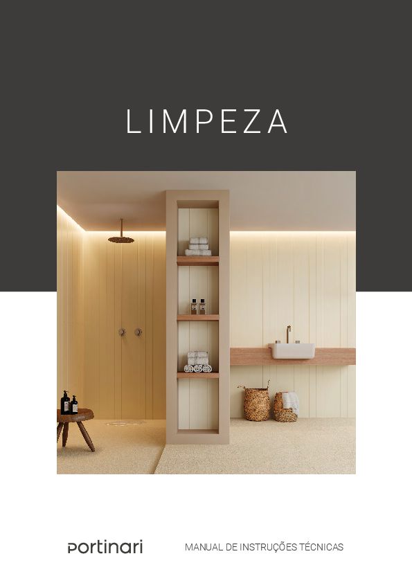 Capa do Manual de Limpeza de Porcelanato